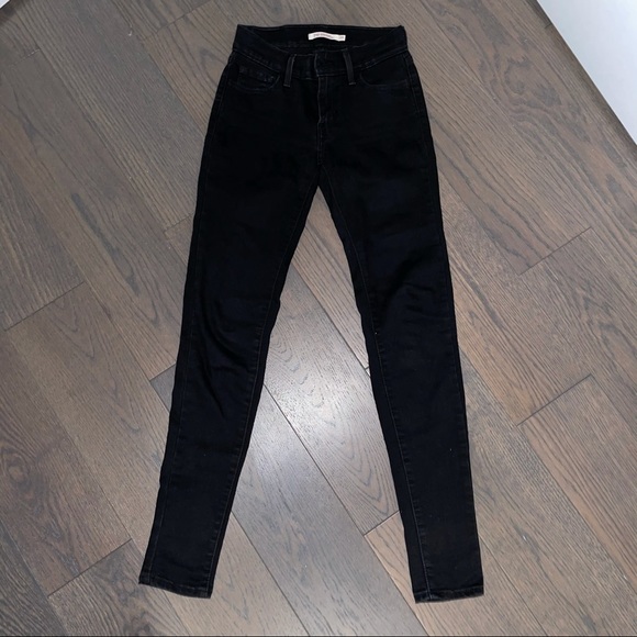 Black Levi’s 710 Super Skinny Jeans - Picture 1 of 5